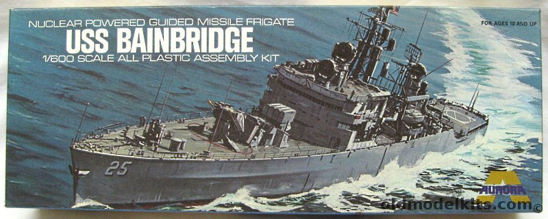 Aurora 1/600 USS Bainbridge, 717 plastic model kit